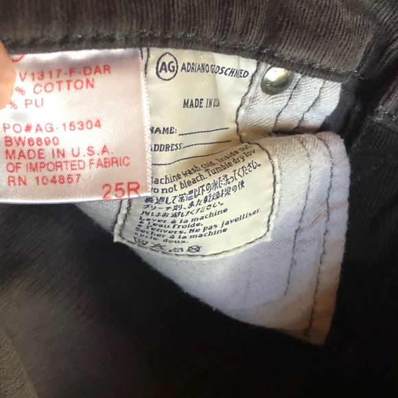 Charcoal Gray AG Ballad corduroy pants - Picture 7 of 9